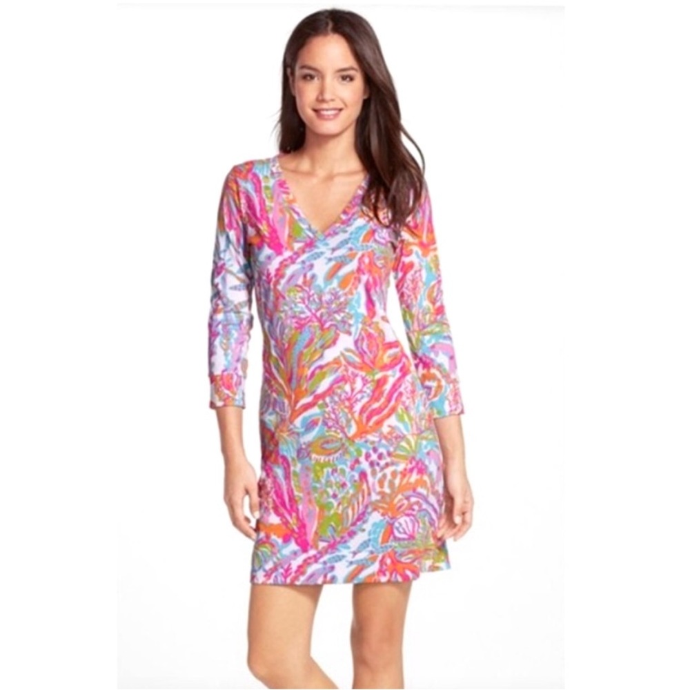 Lilly Pulitzer Christie Dress in Scuba to Cuba XL